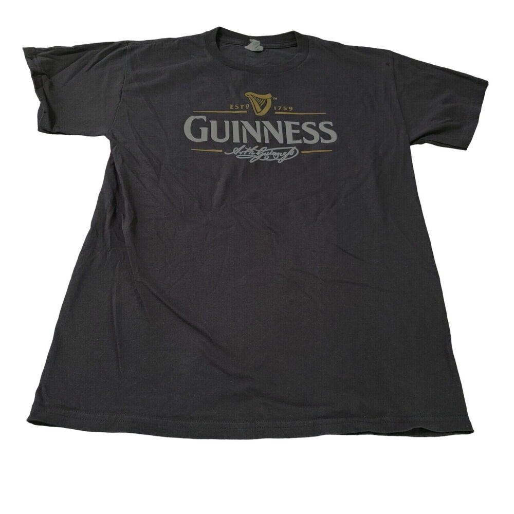 Delta Pro Weight Mens T-Shirt Black Size Medium Cotton Pullover Short Sleeve